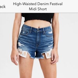AEO High-Waisted Festival Shorts